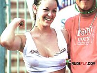 She flaunts her slim body, perky tits, and smooth, shaved pussy while lying in the sand 4