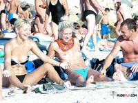 Wicked sluts, with asses that literally crave to be spanked, are hanging out naked in a nudist resort as they hope to find some studs to fuck them
