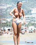 Breathtaking hotties sunbathe and walk around with their perfect tits showing 4