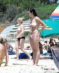 Wicked sluts, with asses that literally crave to be spanked, are hanging out naked in a nudist resort as they hope to find some studs to fuck them 2