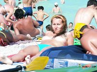 There's a stunning, nude beach girl with a slim body and beautiful, supple breasts, chubby hotties, and skinny cuties 3