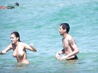Some interesting beach scenes in a barcelona, spain, naturist beach.