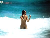 A Simple Nude Beach Walk With the Ocean Stretching Behind