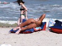 This adult was a part of a group that was camping on a remote strand.