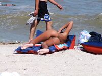 This adult was a part of a group that was camping on a remote strand.