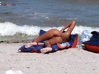 This adult was a part of a group that was camping on a remote strand.
