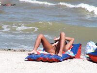 This adult was a part of a group that was camping on a remote strand.