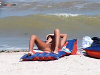 This adult was a part of a group that was camping on a remote strand.