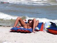 This adult was a part of a group that was camping on a remote strand.