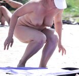 Walking Out of the Surf at a Nude Beach