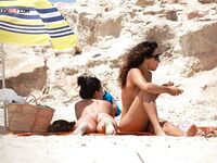 . Capturing the authentic, carefree vibes of a day at a local nude beach.