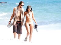 Ocean Waves and an Easy Stroll for a Nude Couple