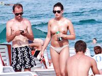 She is the hottest babe on the strand, what a body. Her body is heaven.
