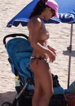 Beach Volleyball Court Stroll with Nudists and Sunbathers