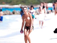 Capturing the spirit of a woman who loves the freedom of the nude beach.