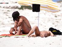 European Coastal Summer in a Relaxed Topless Tradition