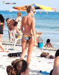 Wooden Rope-Post Boundary on a Sunny Nude Beach