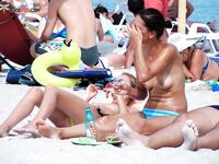 A model expressing her inner peace through the freedom of being naturally nude. 3