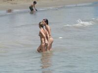Fully Nude Face-Down Sunbathing on an Elephant-Print Towel