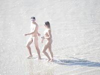 My french wife like to dance on the strand. This evening she was a little bit drunk !!. 3
