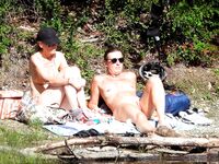 Cynthia loves to get early each morning and do he beach workout nude. 2