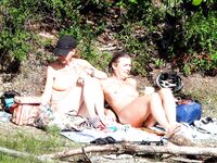 Cynthia loves to get early each morning and do he beach workout nude. 2