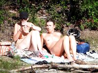 Cynthia loves to get early each morning and do he beach workout nude. 2