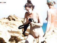 Marta again nude in a public beach. The fishermen love that. Hope you too. 2