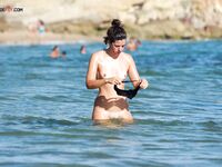 Marta again nude in a public beach. The fishermen love that. Hope you too. 2