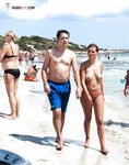 They started to play some beach tennis and I pressed play on my camera.