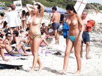 A lady relaxing on a wooden pier in a state of total freedom and nudity. 6