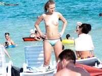 . A study of light, shadows, and bare skin at a beautiful, clothing-optional shore. 2