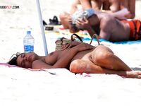 Capturing the peaceful confidence of a woman at a remote naturist cove.