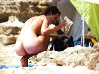 First time nude on the strand, love it! Love the guys looking at me.