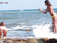 A model expressing her inner peace through the freedom of being naturally nude. 4