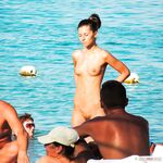 topless beach moment in sunshine