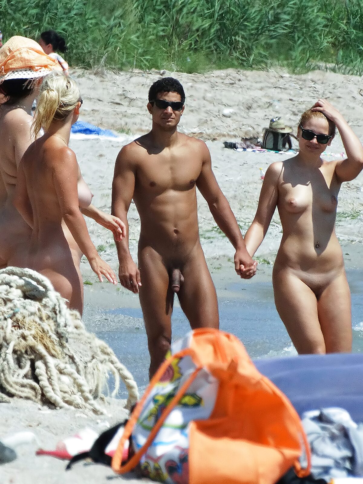 Stunning naturist blonde secretly filmed by a voyeur sitting and sunbathing topless 2 album preview