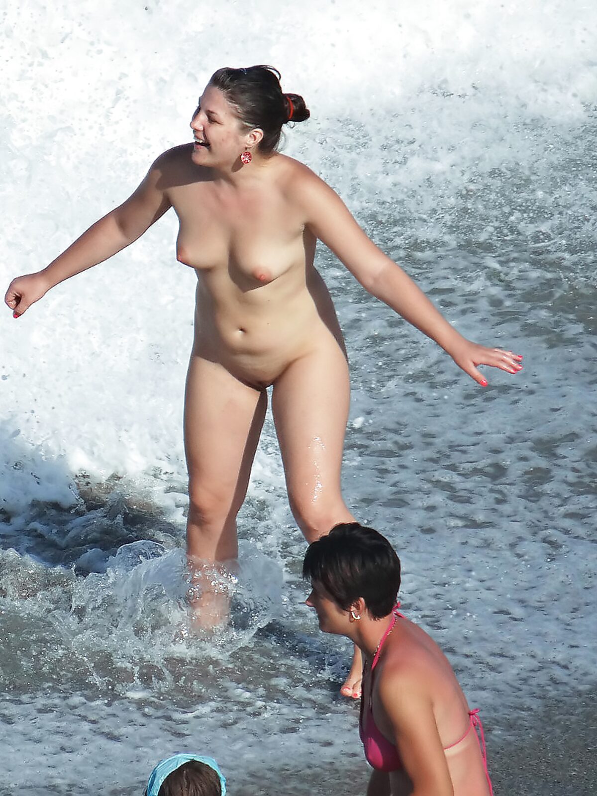 Naturist girl on a naked beach takes off her bra 2 album preview