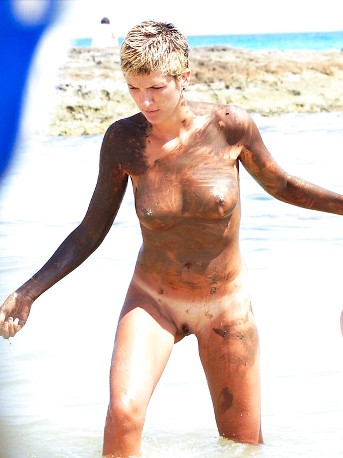 The soft light of the golden hour enhancing the natural glow of a bare body. album preview
