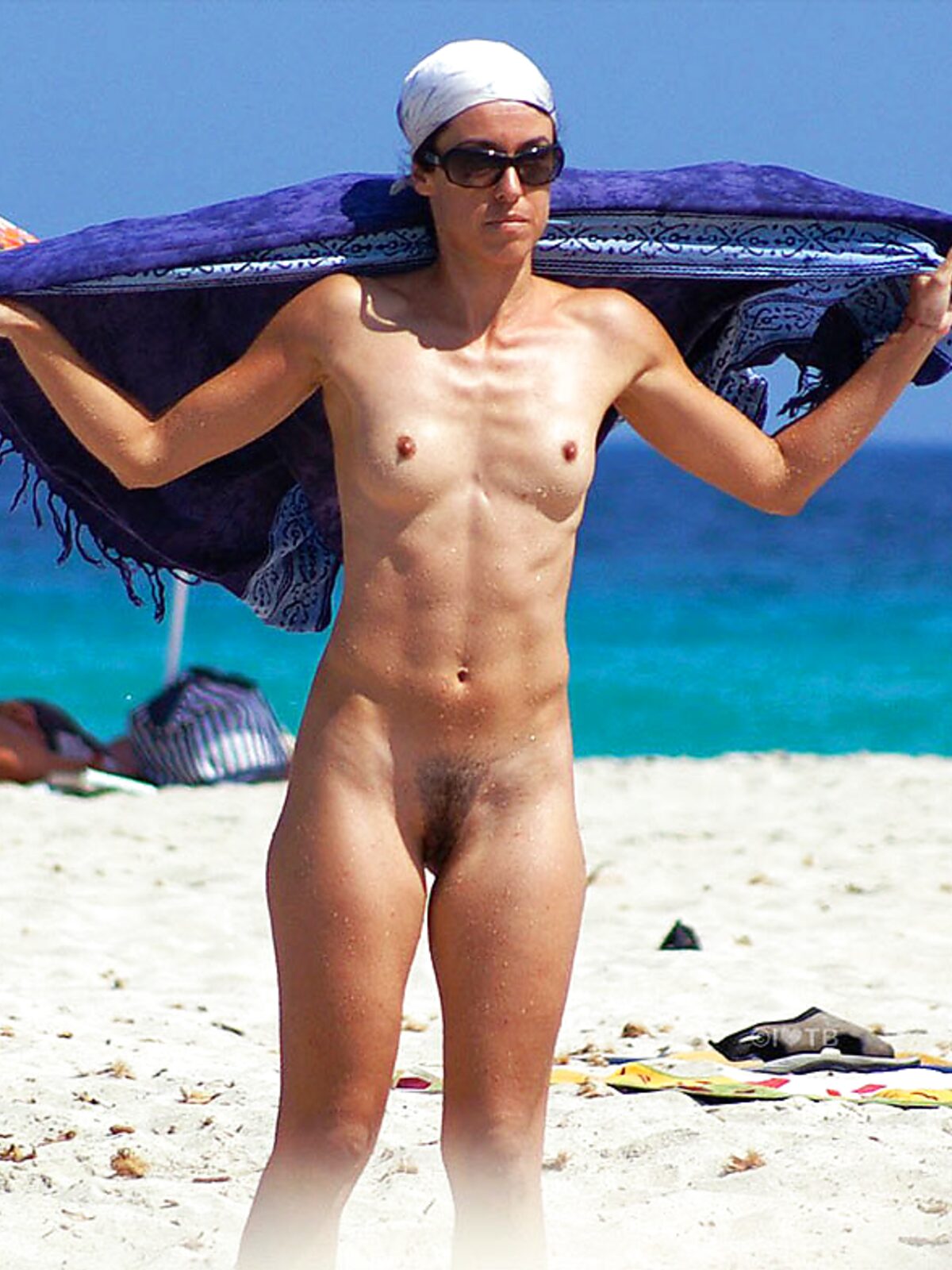 Nudist Beach Moment with a Purple Patterned Wrap album preview